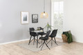 Dining Table Wilma, metal/glass