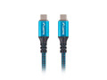 Lanberg Cable USB-C M/M USB4 1.2m 100W 8K 60Hz, black-blue