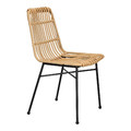 Dining Chair Surabaya, natural/black legs