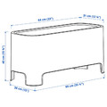 ASPAREN Planter, green outdoor, 89x38 cm
