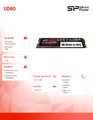 Silicon Power SSD UD80 2TB PCIe M.2 2280 Gen 3x4 3400/3000 MB/s