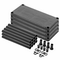 Keter Plastic Shelving Unit, black, 90x40x182 cm