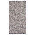 RÖRKÄR Rug, flatwoven, black/natural, 80x150 cm