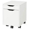 ALEX Drawer unit on castors, white/black, 36x50 cm