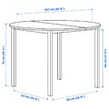 VIHALS / VIHALS Table and 4 chairs, white white/white, 107 cm