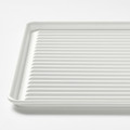 VÄLVÅRDAD Dish drainer, white/galvanised, 52x35 cm