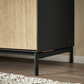 BOASTAD Sideboard, black/oak veneer, 161x75 cm