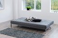 Actona Sofa-Bed Perugia, velvet, grey