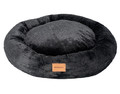 MIMIKO Pets Dog Bed Lair Shaggy Round XL 75cm, black