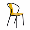 Chair Bella, black/yellow