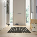 RIDSTIG Rug, flatwoven, grey/off-white, 80x180 cm