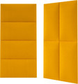 Upholstered Wall Panel Stegu Mollis Rectangle 60 x 30 cm, yellow