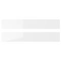 RINGHULT Drawer front, high-gloss white, 60x10 cm, 2 pack