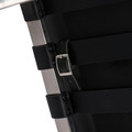 Footstool BA1, leather, black