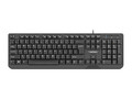 Natec Wired Keyboard Trout Slim USB, black