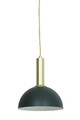 Pendant Lamp Boste, dark green/gold