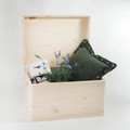 Pine Storage Box with Lid 39.5 x 29.5 x 23 cm