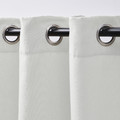 GINSTMOTT Curtains, 1 pair, white/with eyelets, 145x300 cm