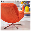 DYVLINGE Swivel armchair, Kelinge orange