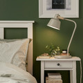SJÖMAKT Desk lamp, beige/ash