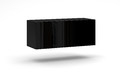 TV Wall-mounted Cabinet Vivo LE 100, black/high-gloss black, LED