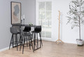Bar Stool Wilma, light grey/black
