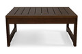 Wooden Garden Coffee Table MALTA, dark brown