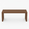 Architectural Modern Garden Bench 160cm, brown