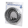 LogiLink Cable Spiral Wrapping Band, 2.5m / 25mm