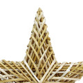 Straw Christmas Tree Topper, 25 cm