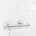 GoodHome Shower Mixer Tap Thermostatic, chrome