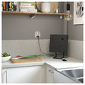 SÄLJAN Worktop, light grey mineral effect, laminate, 186x3.8 cm