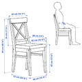 DANDERYD / INGOLF Table and 4 chairs, black/Nolhaga grey-beige, 130 cm