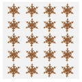 Glitter Star Sticker Decorations, Gold, 20 pcs