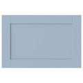 SANNIDAL Door with hinges, blue, 60x40 cm