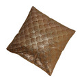 Cushion Scales 45x45cm, velvet, light brown