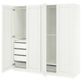 PAX / GULLABERG Wardrobe combination, white/white, 200x60x201 cm