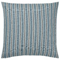 KORALLBUSKE Cushion cover, light blue white/stripe pattern, 50x50 cm