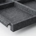 IVAR Shelf, dark grey/felt, 83x50 cm