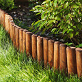Garden Edging Log Roll 180 x 15 cm fi 23 x 46 mm, brown