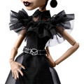 Monster High WEDNESDAY RAVE'N Black Gothic Gawn HXJ03 4+