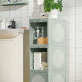 IVÖSJÖN Cabinet with doors, green, 33x34x99 cm