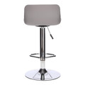 Bar Stool Inge, grey/chrome