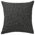 BJÖRKGRÅMAL Cushion cover, black/white, 50x50 cm