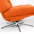 DYVLINGE Swivel armchair, Kelinge orange