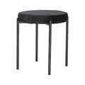 Stool Madonna, velvet, black