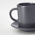DINERA Espresso cup and saucer, dark grey