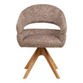 Swivel Dining Chair Dover, brown