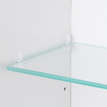 TREASJÖN Mirror cab 1 door/built-in lighting, 50x17x75 cm