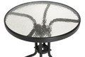 Elegant Outdoor Table with 2 Chairs, Duo 60 cm, grey